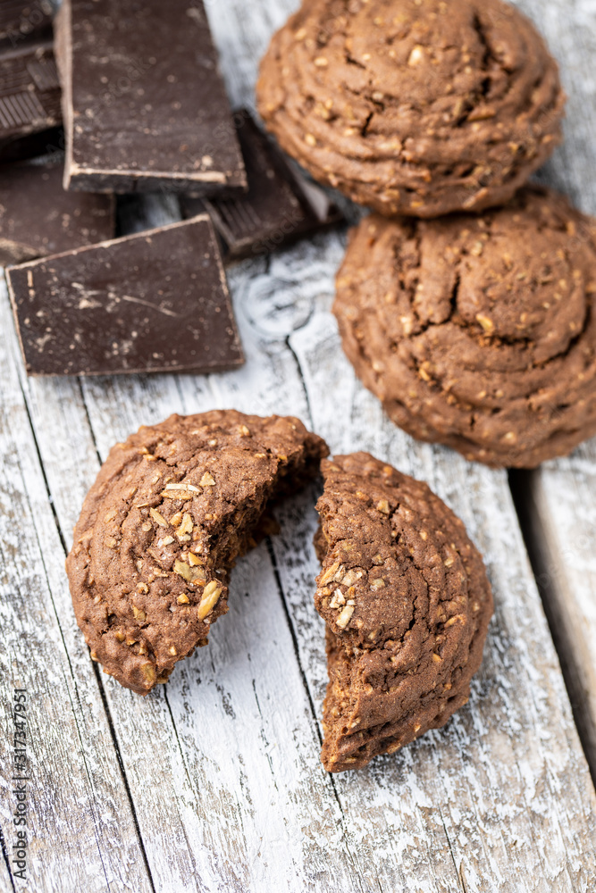 Cereal cocoa cookies. Cereal cocoa cookies.