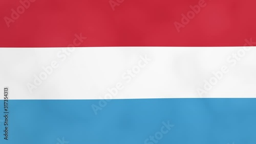 Luxembourger Flag of Luxembourg isolated alpha channel and luma matte