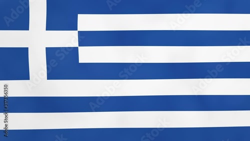 Greek Flag of Greece isolated alpha channel and luma matte