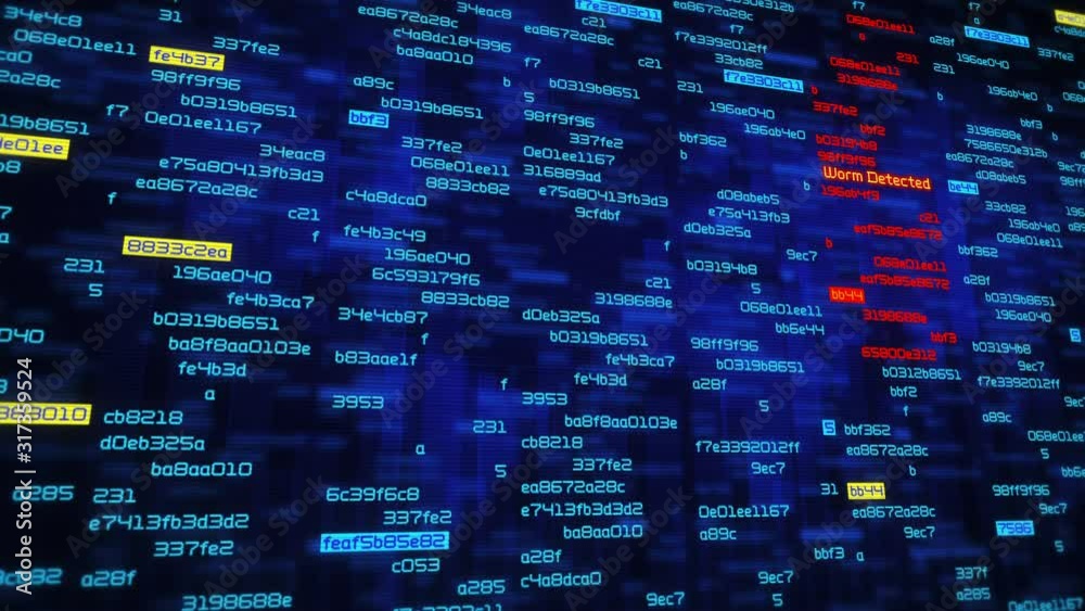 Computer security concept. Perfect to illustrate: cybercrime, system safety breach, virus and malware detection, attack detected and system hacked. Technology background.  