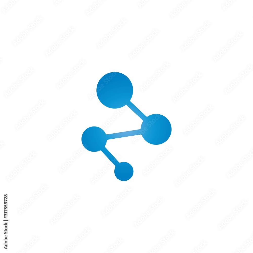 blue molecule logo vector icon illustration blue molecule logo vector icon illustration