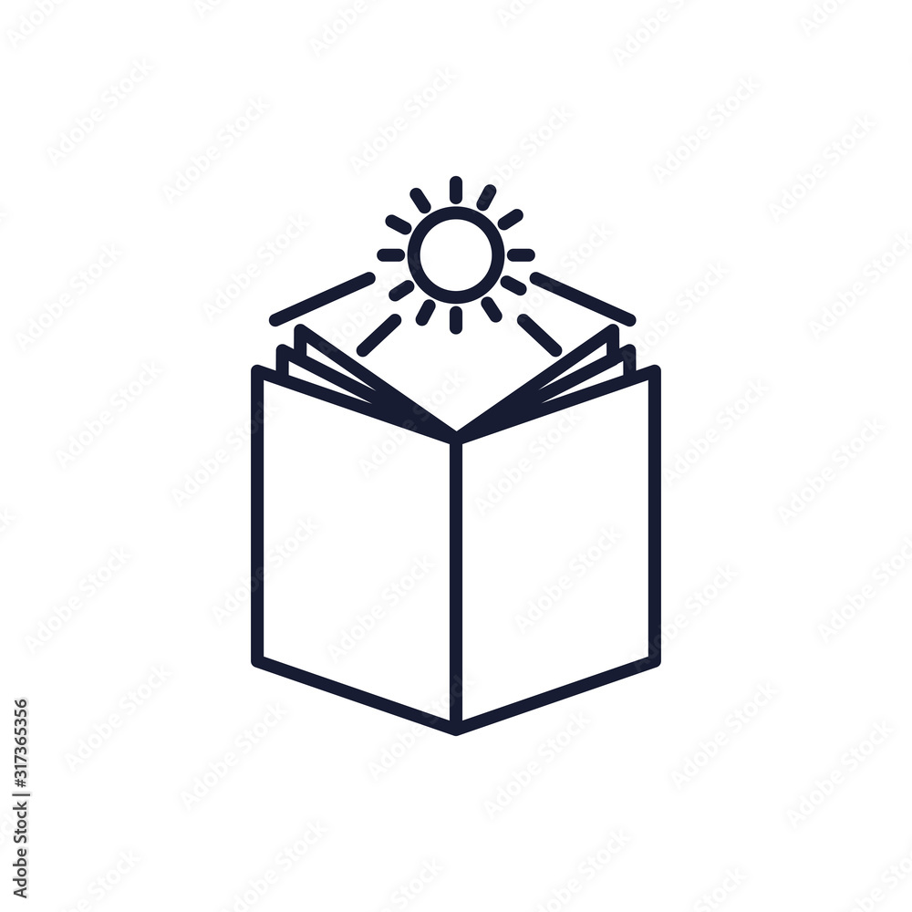 Christian and catholic bible and sun vector design Christian and catholic bible and sun vector design