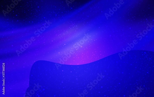 Dark BLUE vector background with astronomical stars. Modern abstract illustration with Big Dipper stars. Pattern for astrology websites.