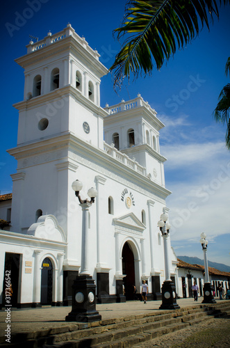 San Juan Giron, Santander, Bucaramanga, Colombia. January 18, 2013: Minor Basilica San Juan Bautista and  photo