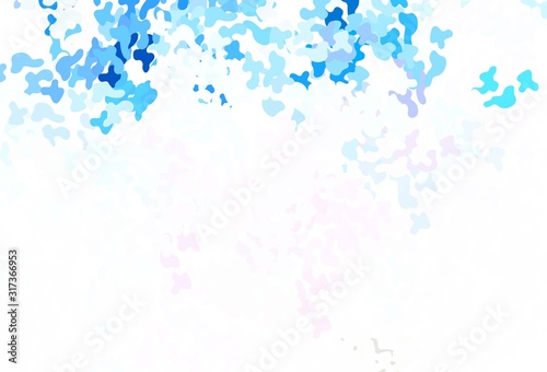 Light Blue, Red vector texture with abstract forms.