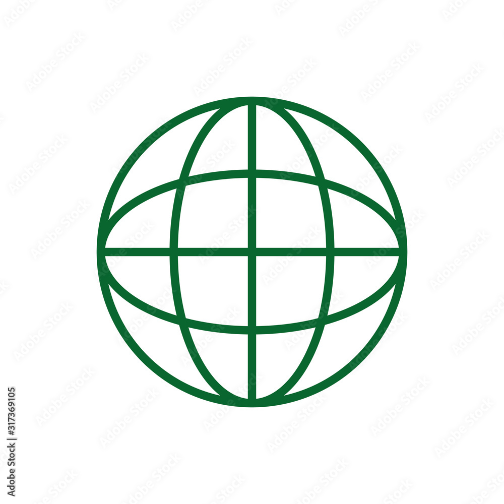 Isolated global sphere vector design Isolated global sphere vector design
