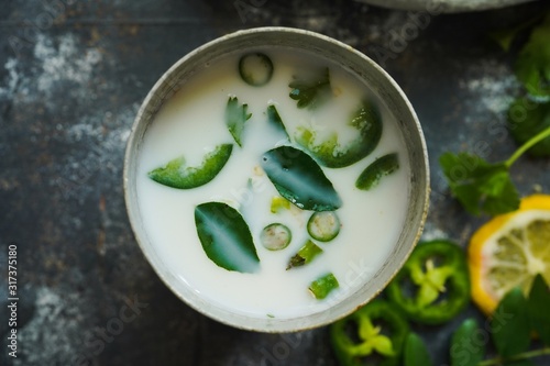 Spiced Buttermilk / Indian Sambharam, refreshing summer drink photo