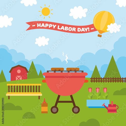 happy labor day Barbecue