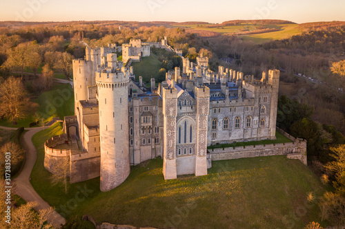 Fototapeta Arundel Castle, Arundel, West Sussex, England, United Kingdom