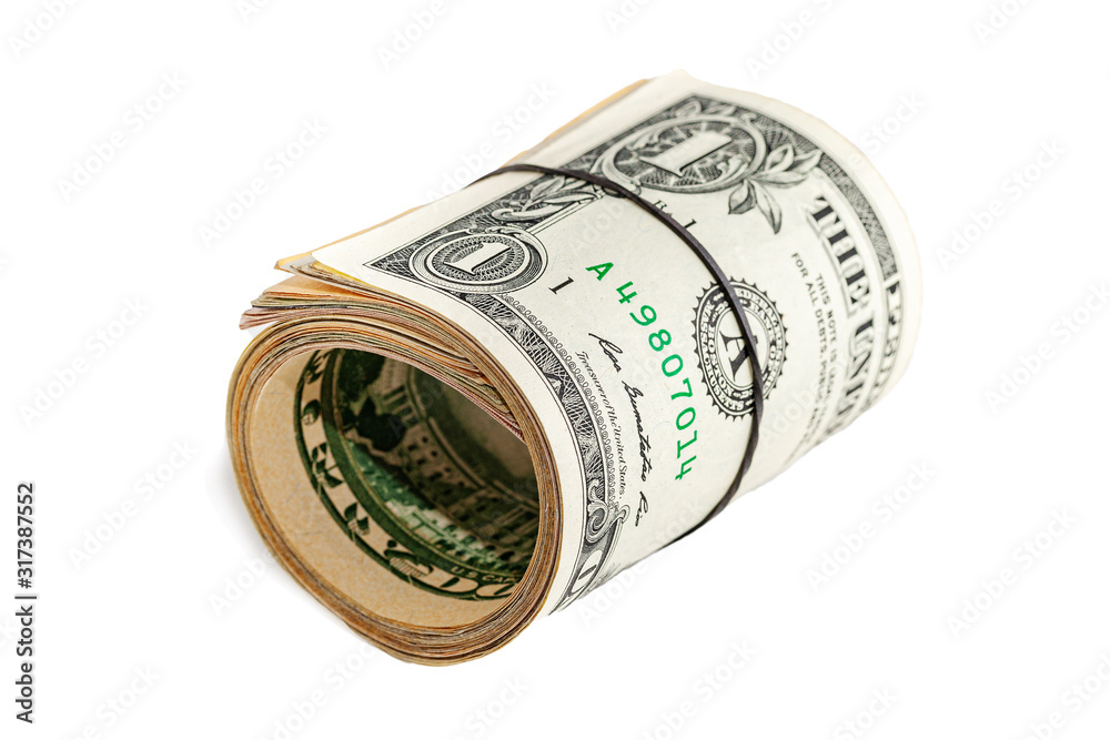 Usd money wad, bundle of usa cash, roll of us bills. Usd money wad, bundle of usa cash, roll of us bills.