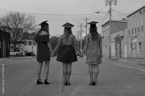 Graduation in the street