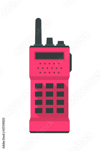 radio in flat style isolated vector on white background