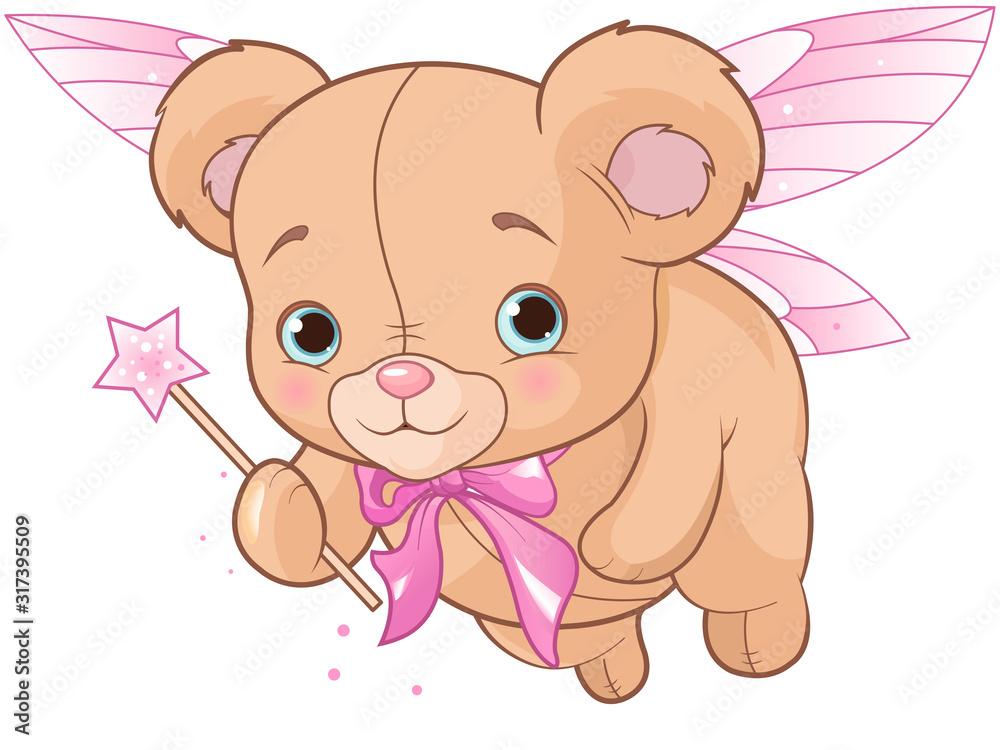 Obraz premium Flying Teddy Bear