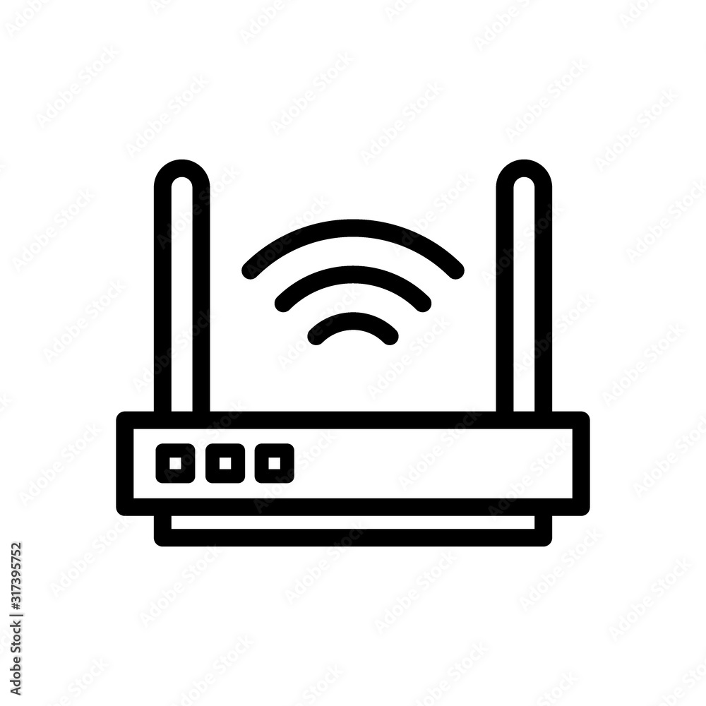 Router line icon Router line icon