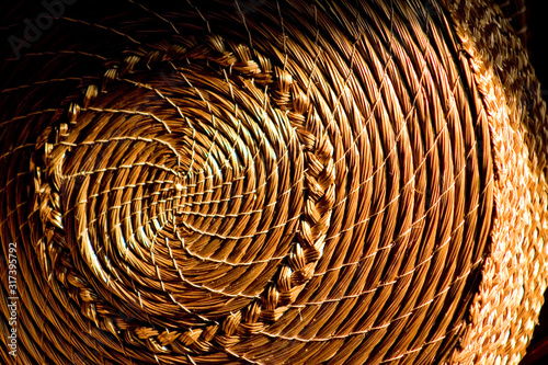 Golden grass brazilian typical handicraft work from Jalapão