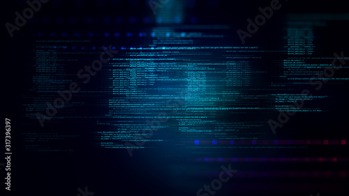 Programming code abstract technology background of software developer and  Computer script photo