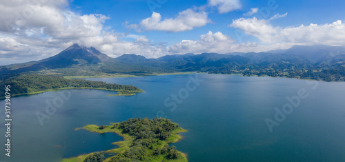 Panoramic view of beautiful Lake Arenal, Costa Rica. © Mirma