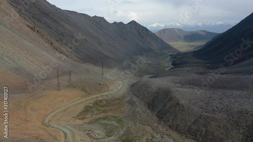 Barskaun gorge Arabel valley 3800 m. Sook Pass 4026 m. Kyrgyzstan photo