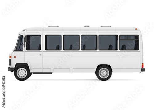 Old Vintage Bus Isolated