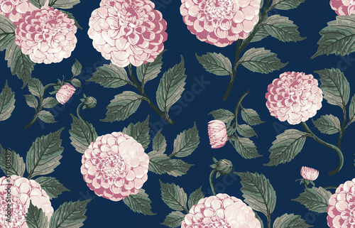 Seamless dainty floral pattern.