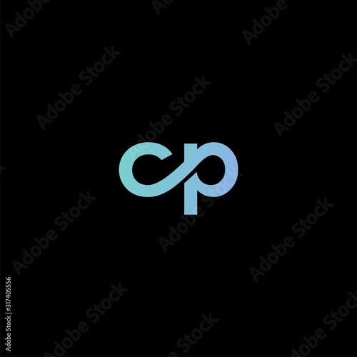 logo CP infinite icon vector