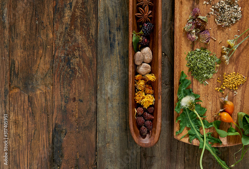 hot chili peppers on wooden table