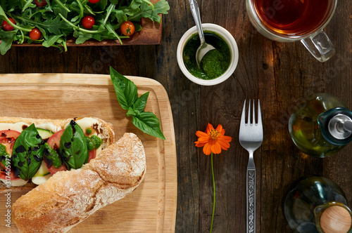 ingredients for a healthy meal