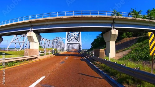 Crossing the Mississippi River on Marine Highway M55 photo