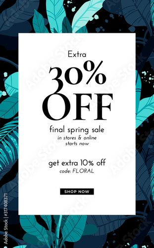 Dark vector summer design w...