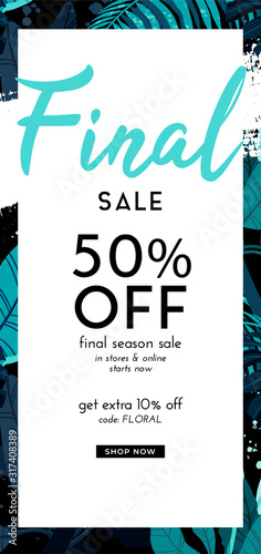 Dark vector summer design w...