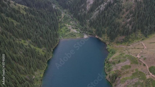 The system of lakes-Kulsayskie in the Kungei-Alatau mountains. The Northern Tien Shan. Kazakhstan. photo