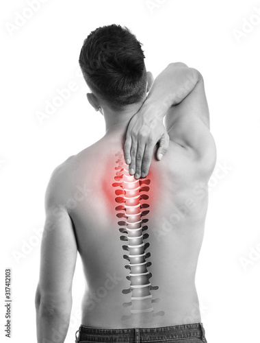 Young man suffering from ba...