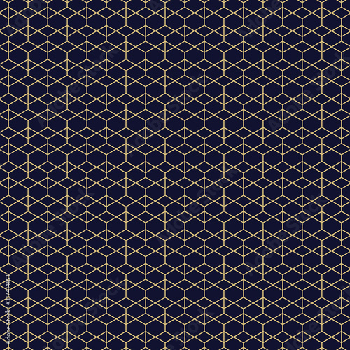 Abstract luxury hexagonal pattern of art deco design decoration background. illustration vector eps10