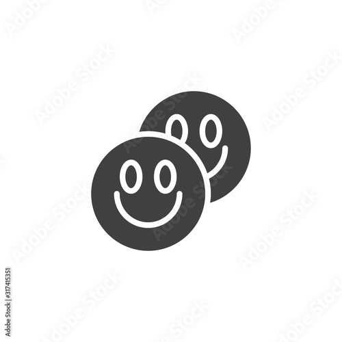 LSD tablets vector icon. filled flat sign for mobile concept and web design. Ecstasy Drug pill glyph icon. Symbol, logo illustration. Vector graphics