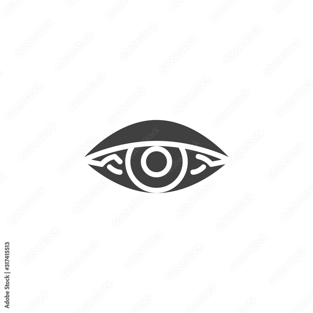 Smoke weed, red eye vector icon. filled flat sign for mobile concept and web design. Stoned eye glyph icon. Symbol, logo illustration. Vector graphics Smoke weed, red eye vector icon. filled flat sign for mobile concept and web design. Stoned eye glyph icon. Symbol, logo illustration. Vector graphics