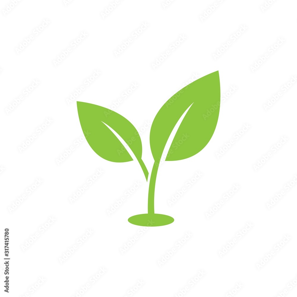 Leaf logo vector icon Leaf logo vector icon