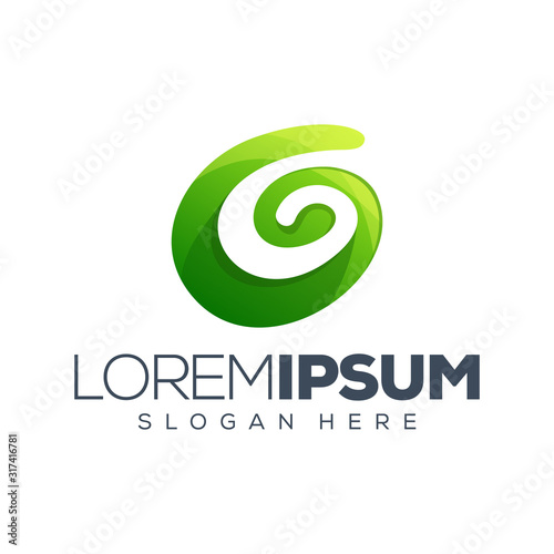 letter G logo design vector illustration