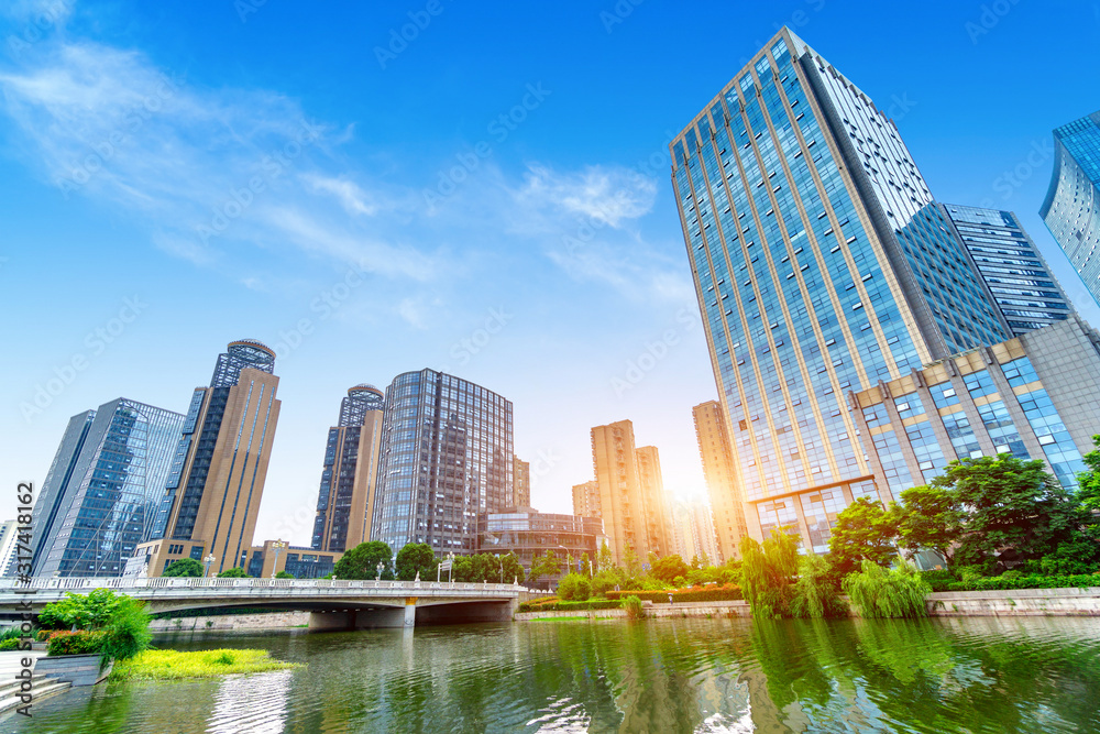 Fototapeta premium Shaoxing Cityscape, China