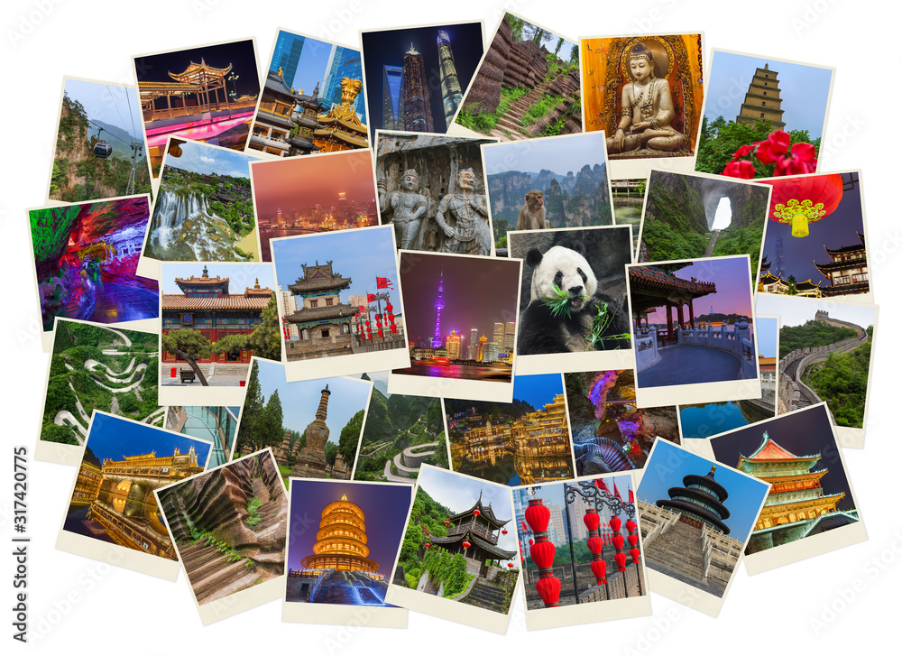 Collage of China images (my photos) - travel background