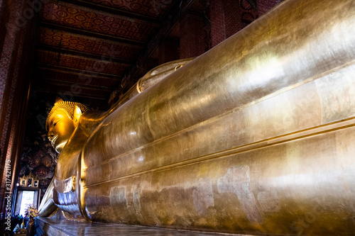 Wat Pho, Temple of the Reclining Buddha, Bangkok,Thailand, jan 22, 2020