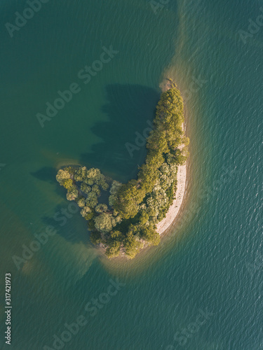 island on the lake