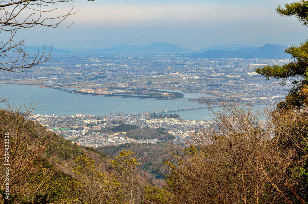 滋賀　音羽山からの眺め