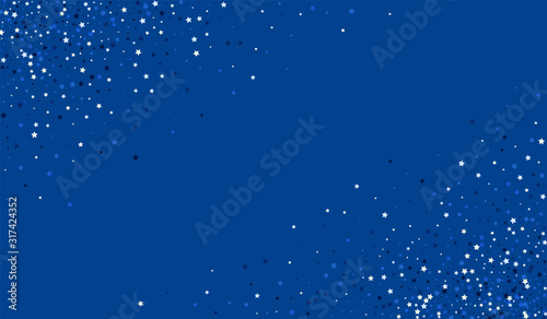 Silver Dust Glamour Graphic Template. Decoration Dust Background. Christmas Star Design. Blue Graphic Glamour Template.