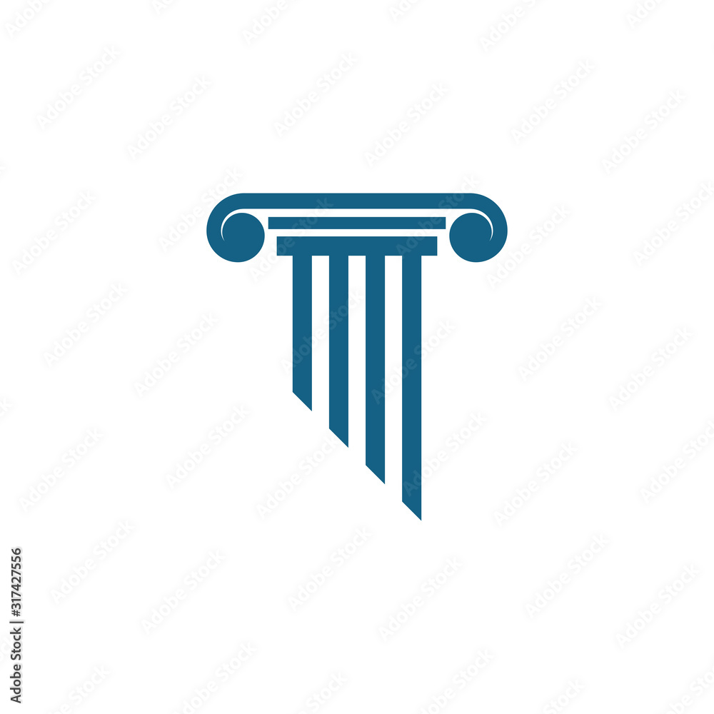 Pillar Logo Template,Column Vector Pillar Logo Template,Column Vector