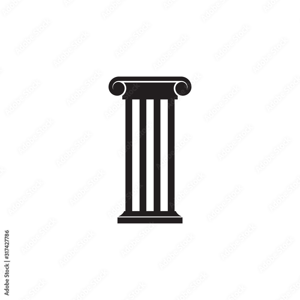 Pillar Logo Template,Column Vector Pillar Logo Template,Column Vector