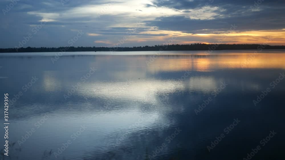 sky with cloud reflection in water sky with cloud reflection in water