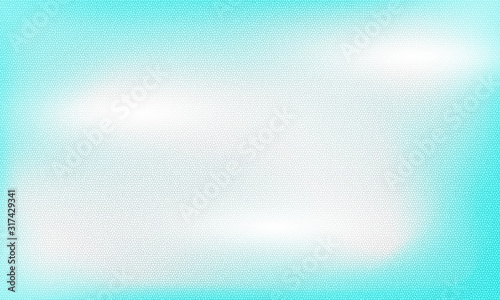 Abstract light blue background, sky through corrugated glass.
