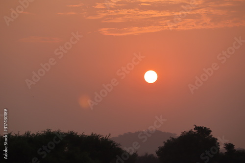 Sunset and sunrise Scenery Background