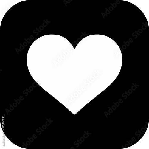 Heart icon isolated on background
