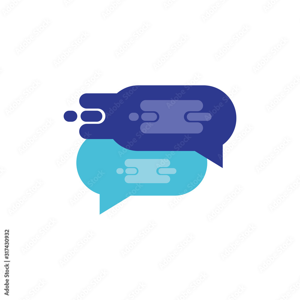 Isolated communication bubbles vector design Isolated communication bubbles vector design